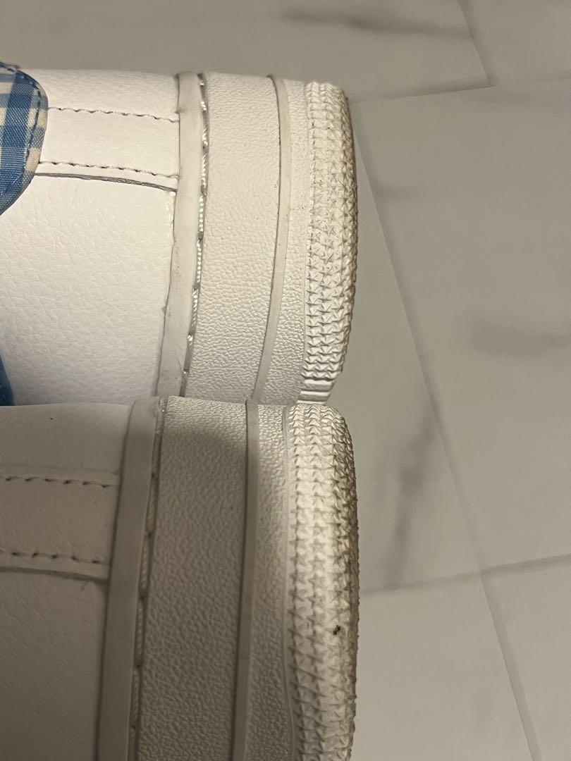 NIKE AIR ギンガムチェックブルー スニーカー