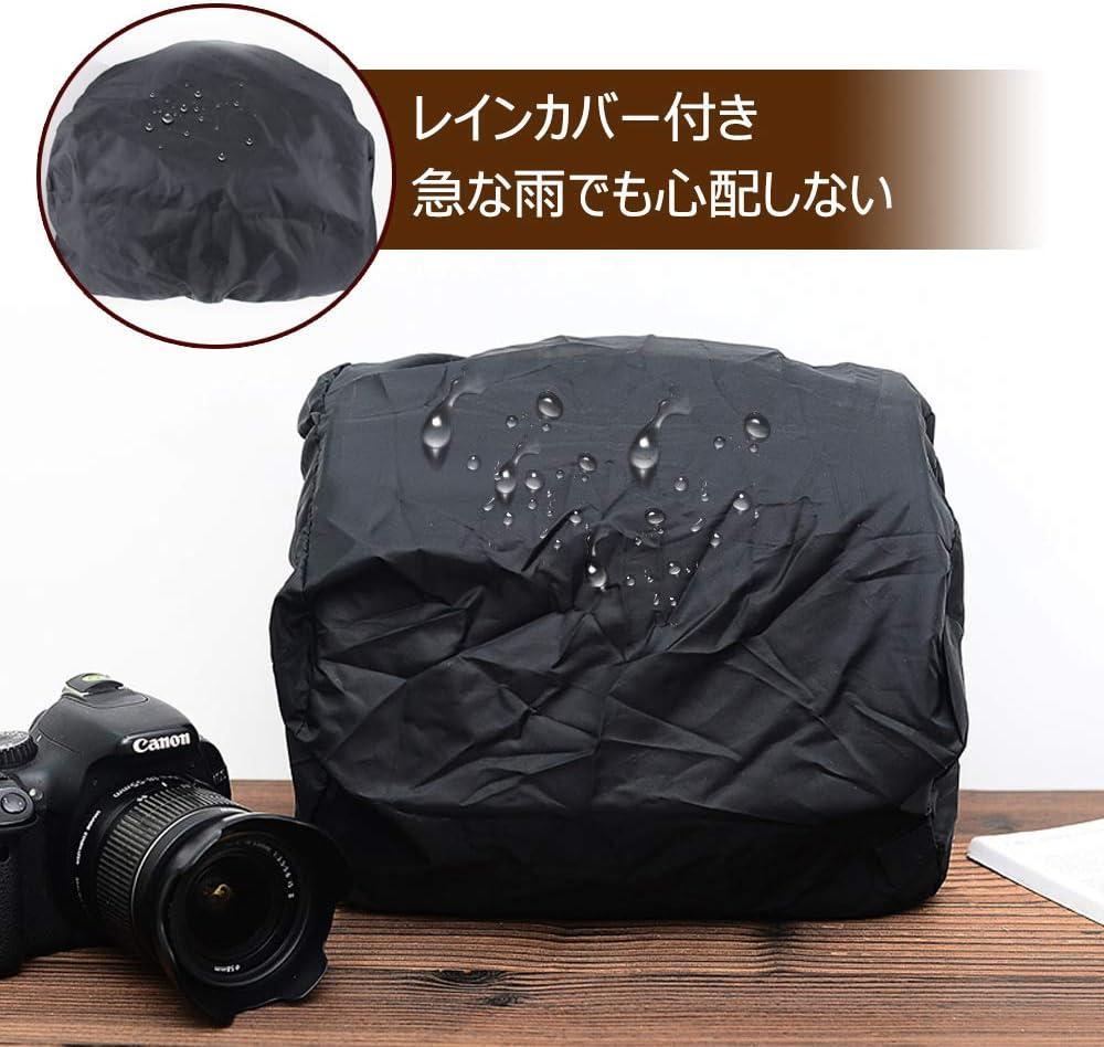 商品一眼レフ用バッグ 防水撥水大容量 男女兼用ショルダースタイル 多機能 商品一眼レフ用バッグ 防水撥水大容量 男女兼用ショルダー