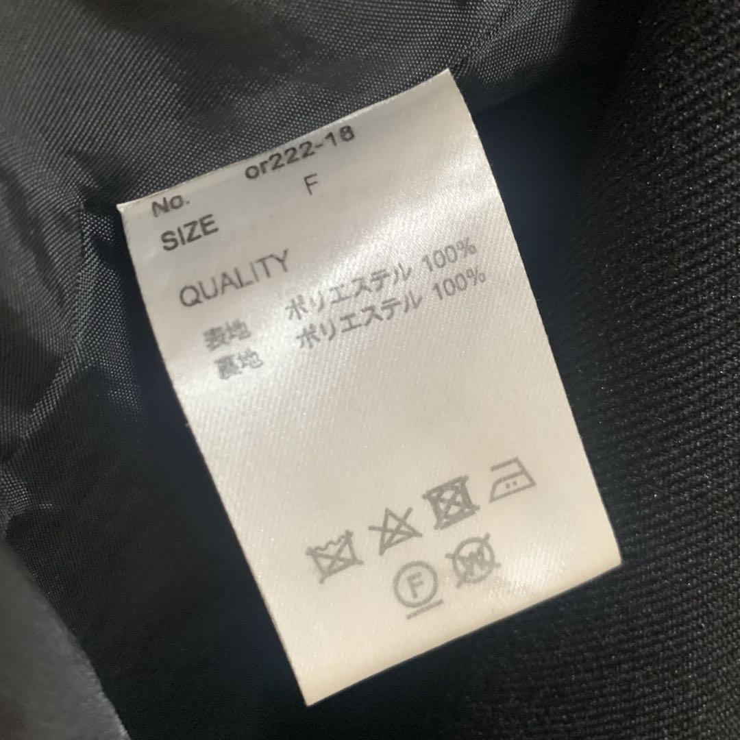 L'Or （ロル） sleeveless coat dress ブラック ワンピ