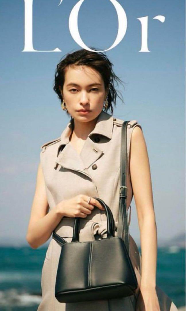 L'Or （ロル） sleeveless coat dress ブラック ワンピ