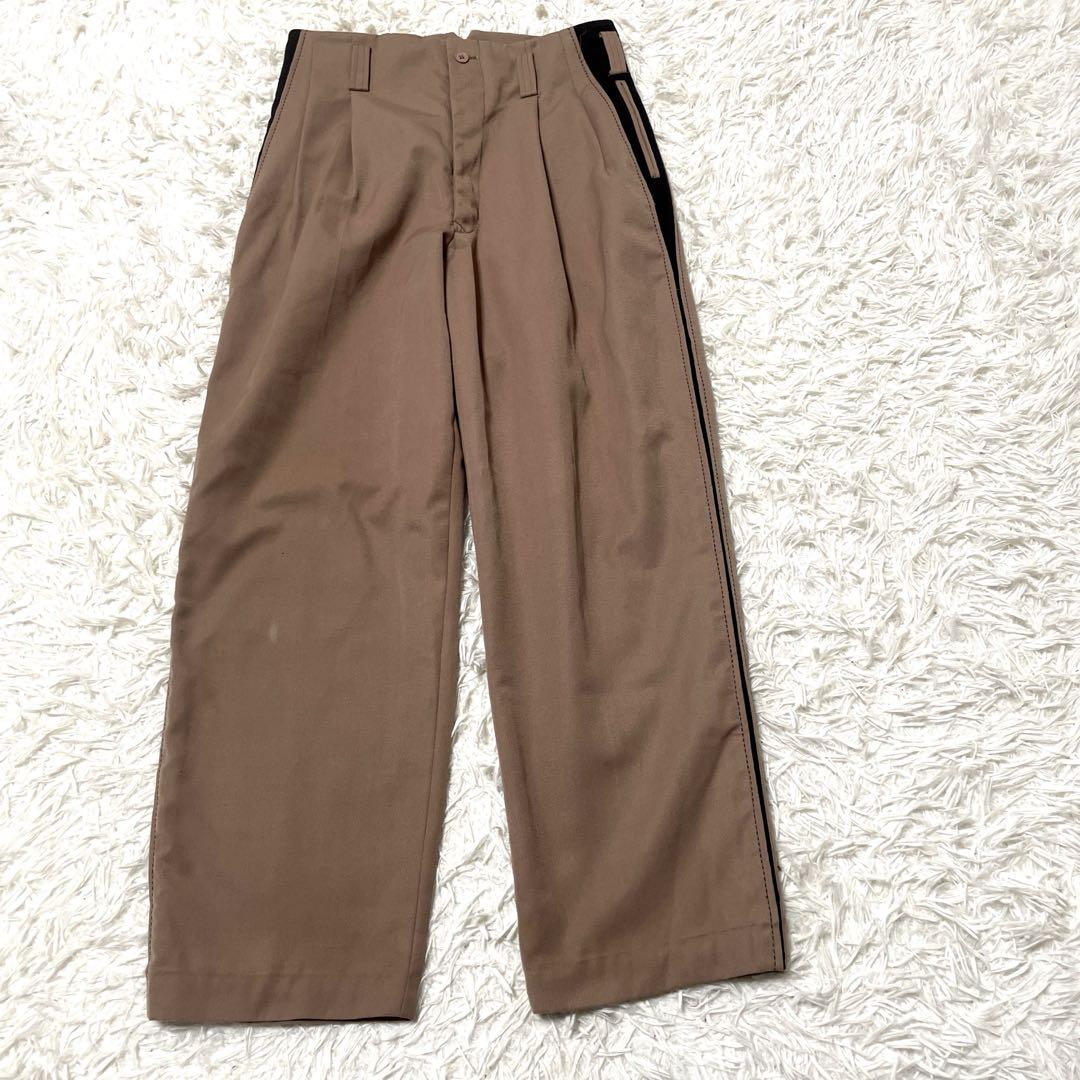 クリームソーダ　ロカビリーサイドラインパンツ　茶系