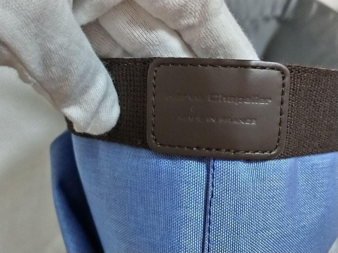 【レア/新品】エルベシャプリエ アーティック 707C バッグ 青 モカ