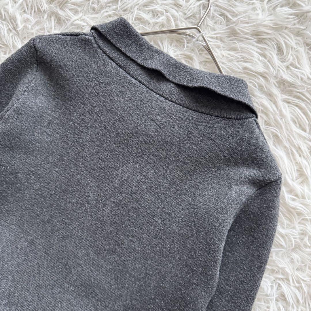 ビビィ】完売品 LISA PEPURAMU KNIT ハーフジップ ペプラム