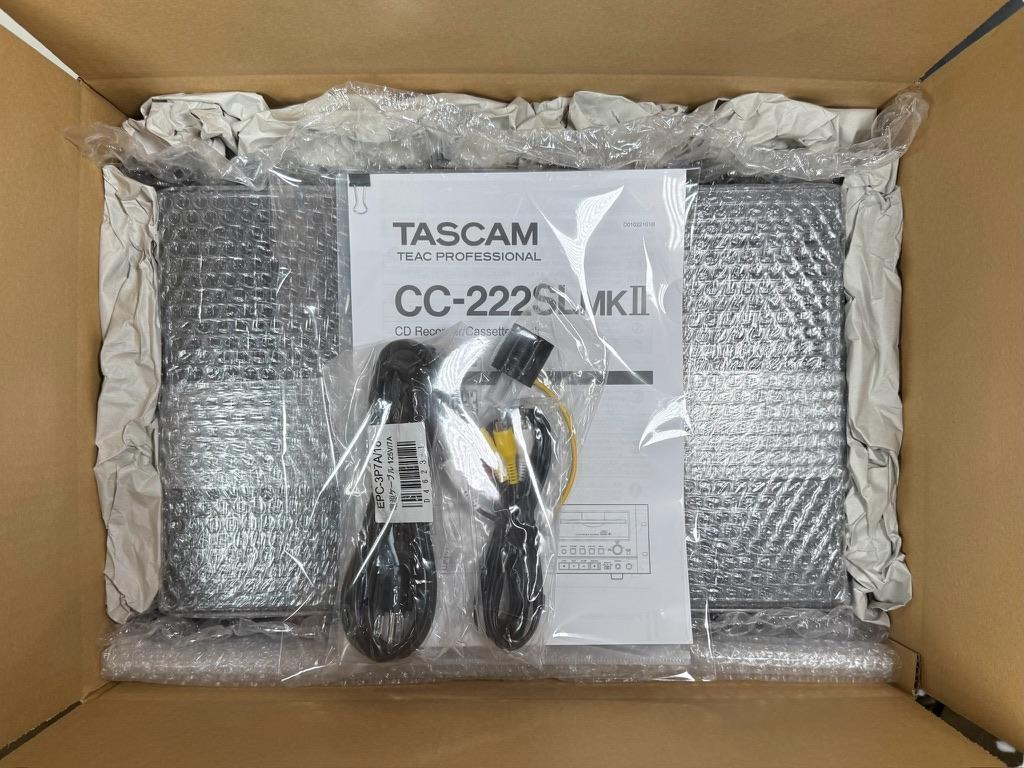優良美品・TASCAM CDレコーダー/カセットデッキ CC-222SLMK2