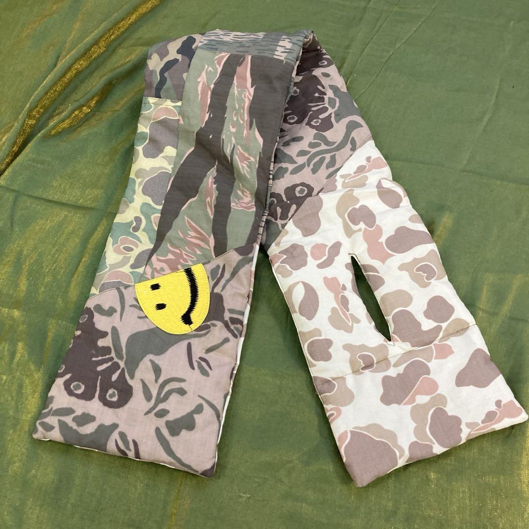 今 話題 の 人気 商品 Kapital KESAマフラー 迷彩パッチワーク 小物