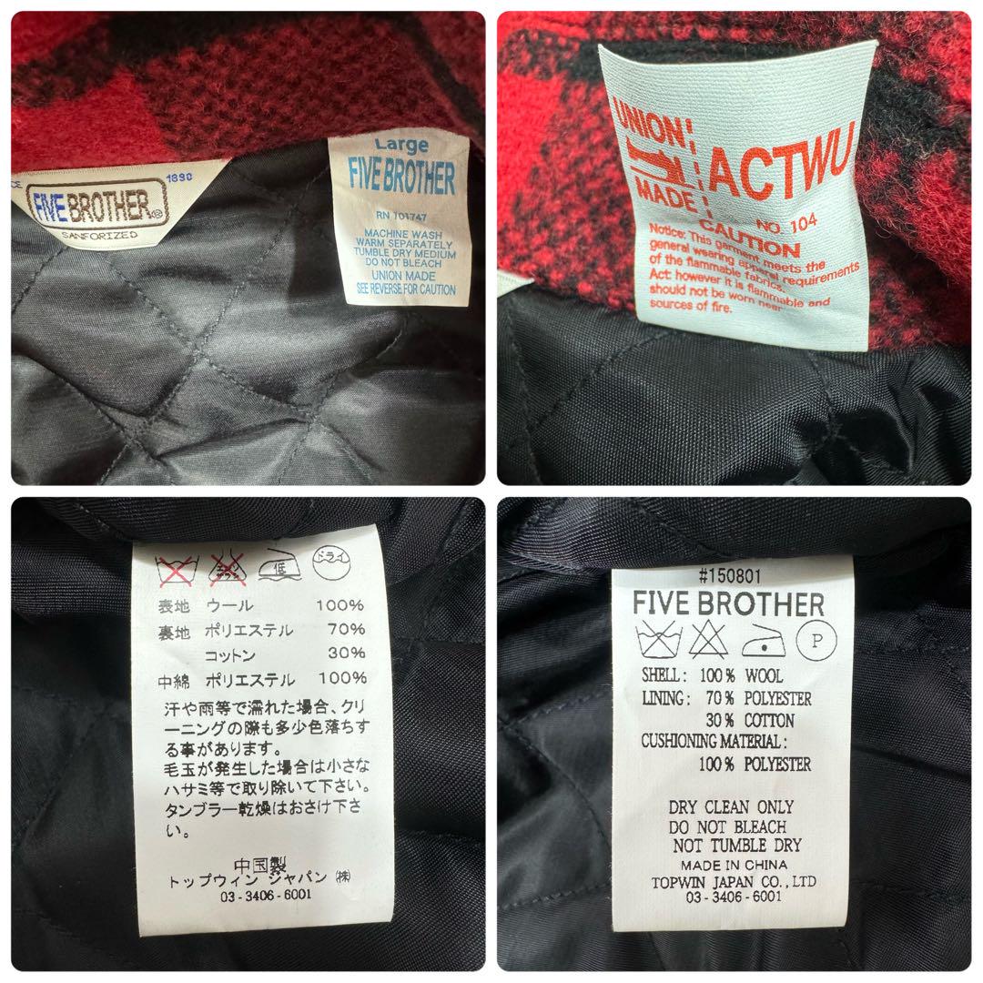 ジャケット・アウター FIVE BROTHER CPO WOOL JACKET size: L