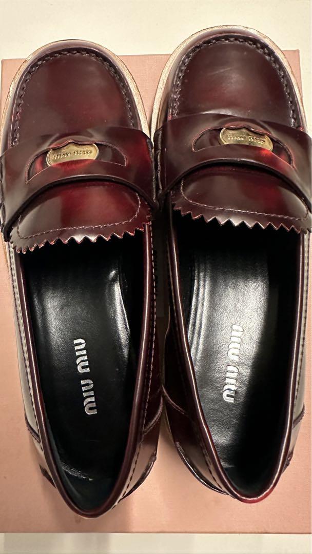 期間限定セール MIU MIU コインローファー-