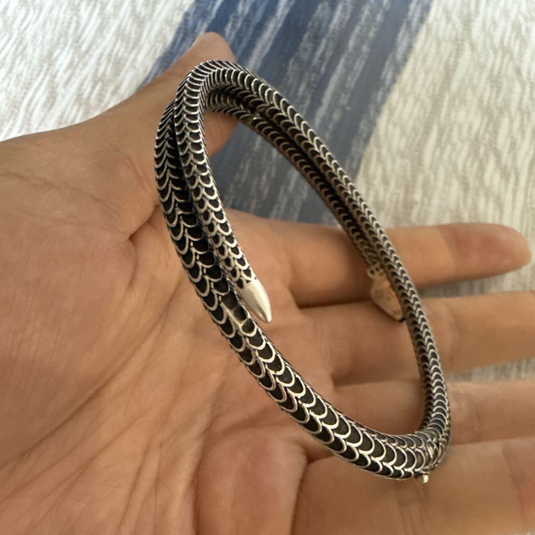 【希少】Gucciバングル ブレスレット メンズ ガーデン スネーク 19cm