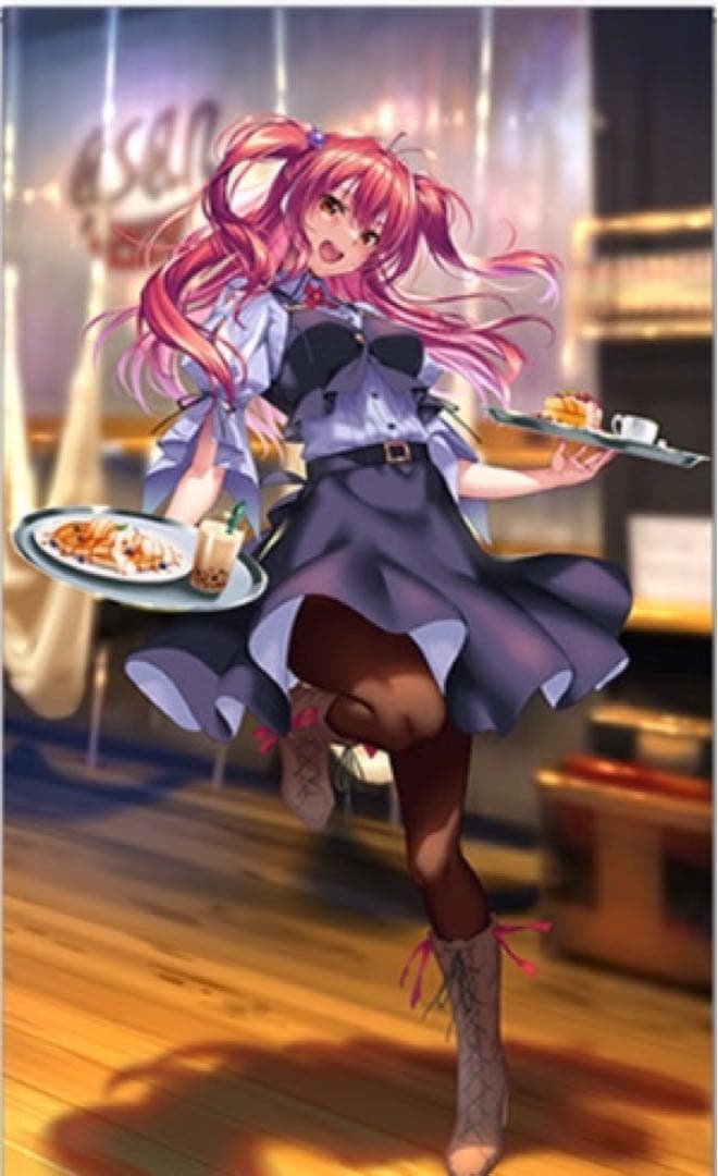 ピロ水(アマカノ　アマカノ2)　B2タペストリー　ウェイトレス　火ノ浦奈々花