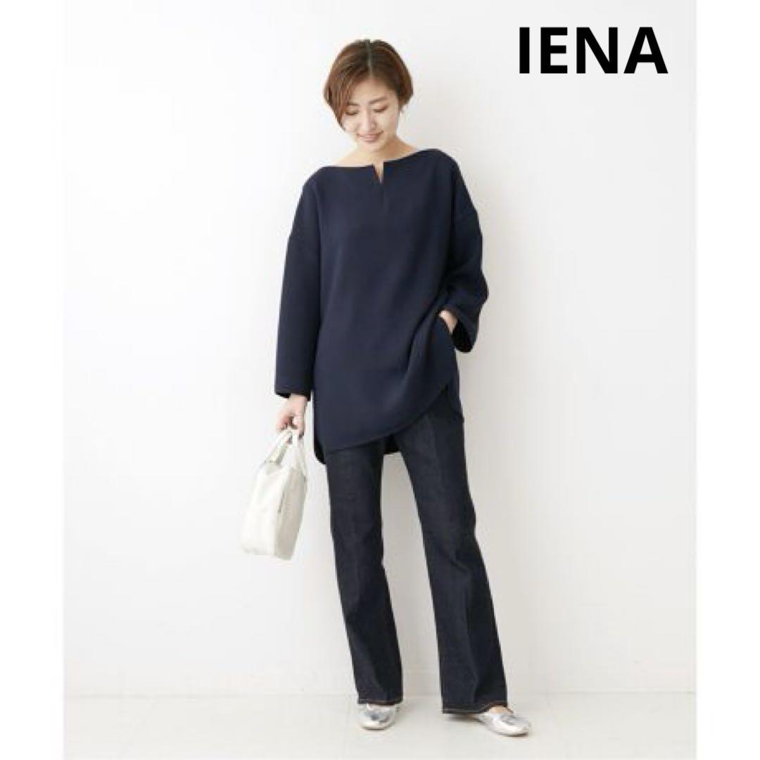 IENA⭐︎ &NAVY デザインジョーゼットTブラウス