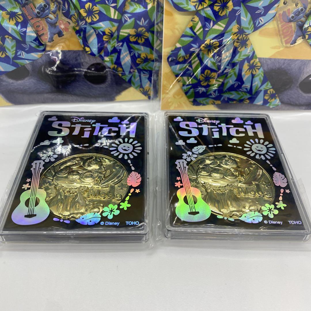 リロ＆スティッチ バッグチャーム メダル 各2個セット 新品 未開封品