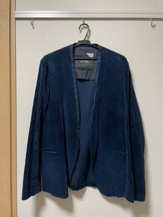 大特価放出! ATON TUXEDO 19AW JACKET COLLAR ノーカラージャケット