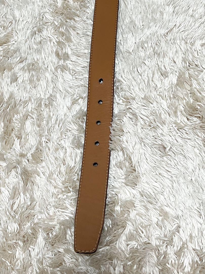 良品 POLO RALPH LAUREN 34/85 レザーベルト ブラウン