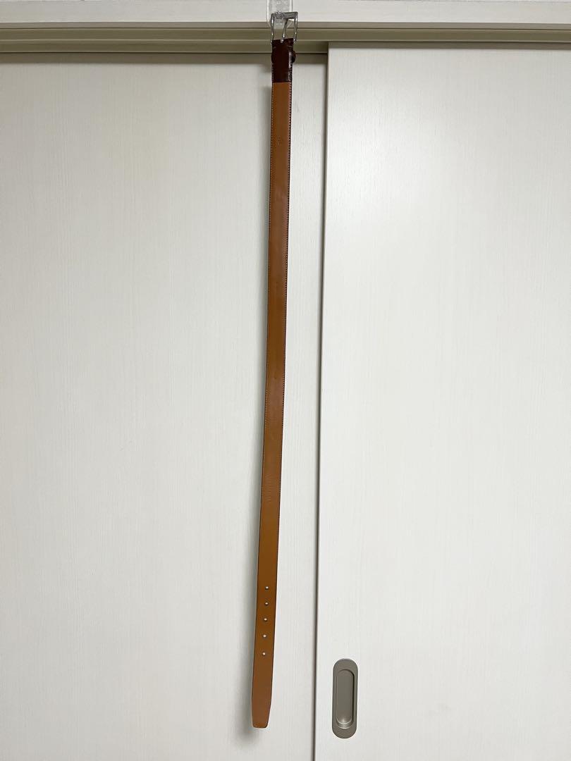 良品 POLO RALPH LAUREN 34/85 レザーベルト ブラウン
