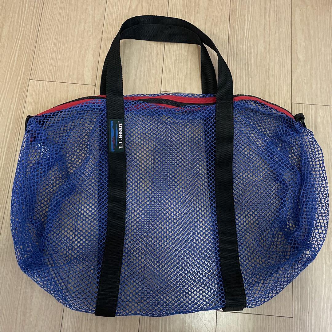 【美品】L.L. Bean ブルー メッシュバッグ 8,000円