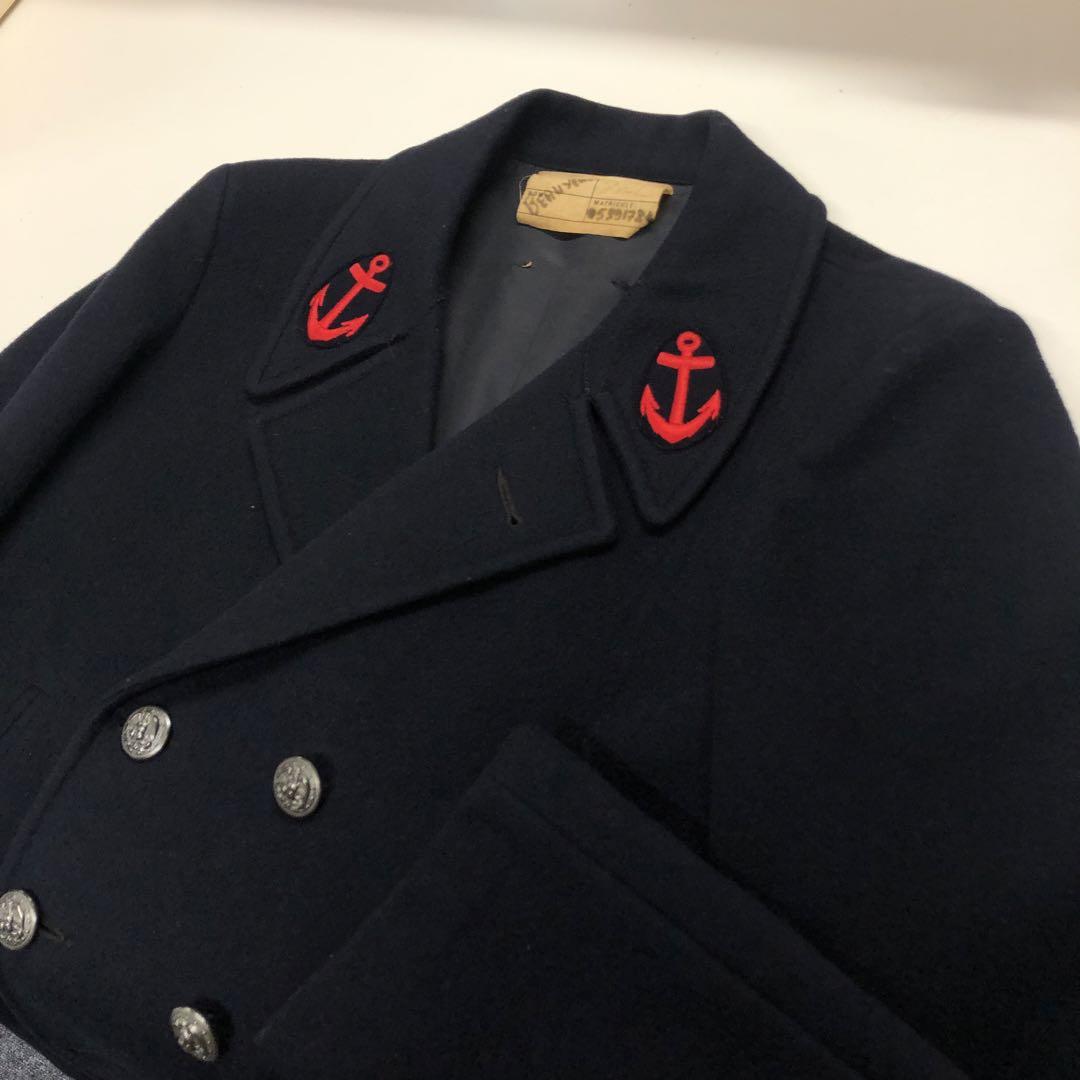 【美品】フランス海軍 ヴィンテージ フレンチミリタリーコート 80's XL相当