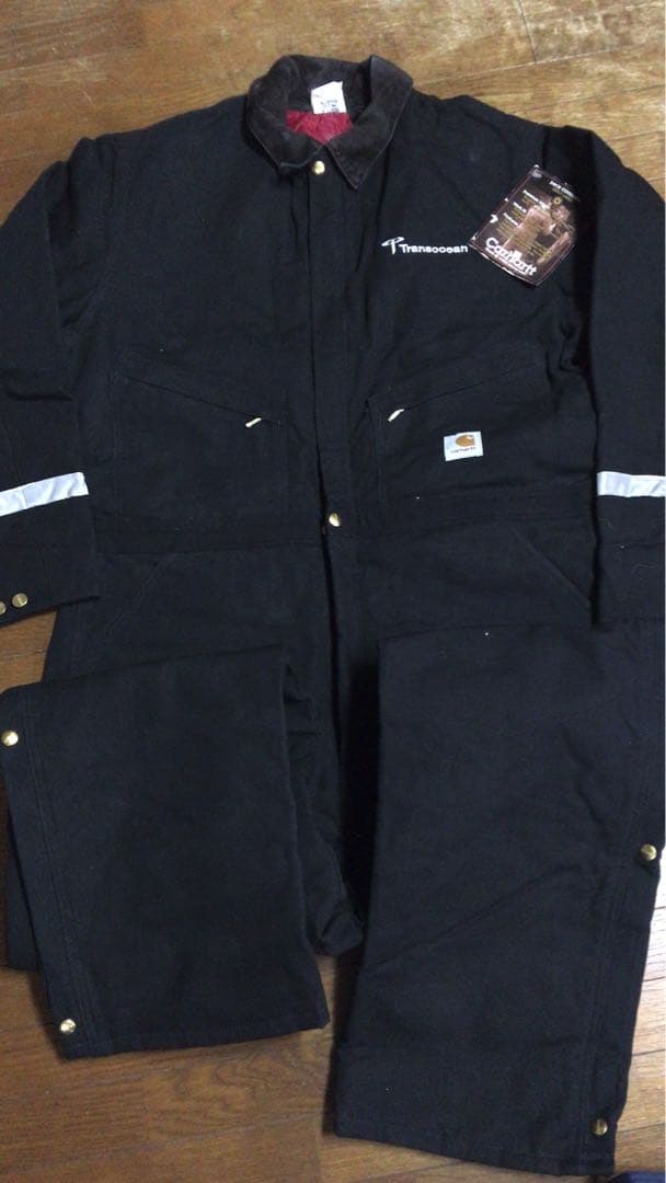 Carhartt Duck Coverall ブラック 46 サイズ2XL(3L)