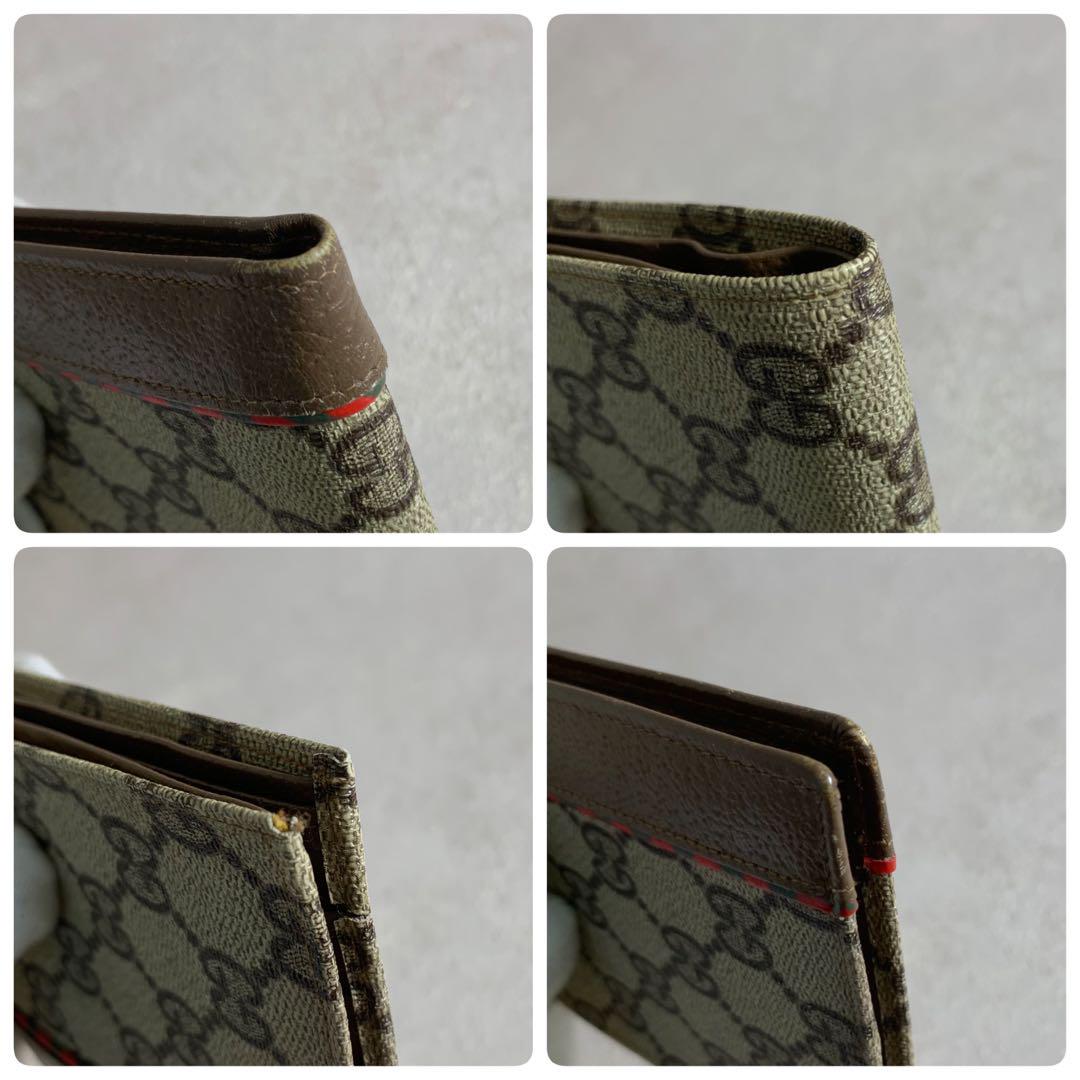 GUCCI グッチ 折り財布 スプリーム シェリーライン 二つ折り財布 オールド