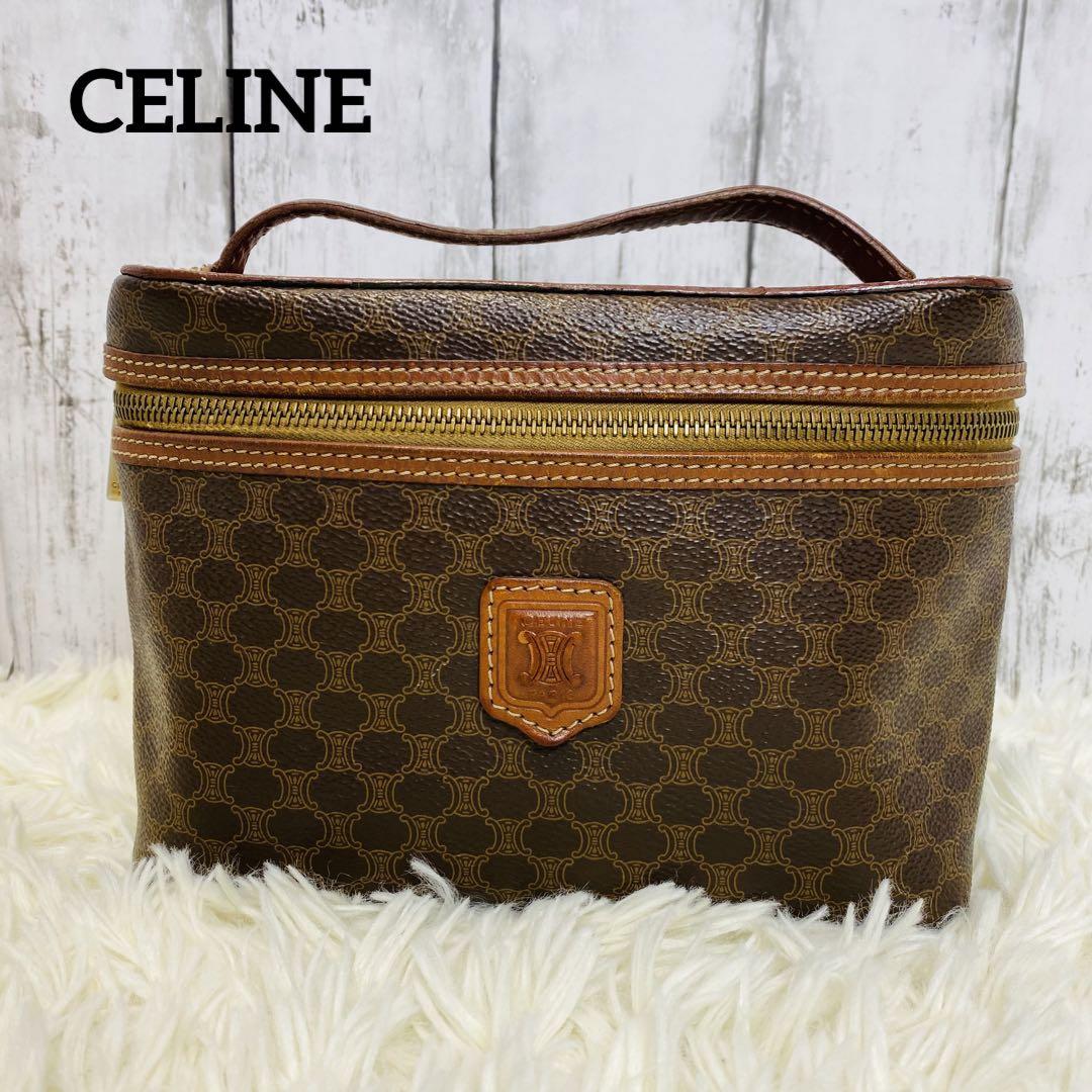 本物新品保証 【CELINE】 ポーチ バニティ マカダム柄 ハンドバッグ