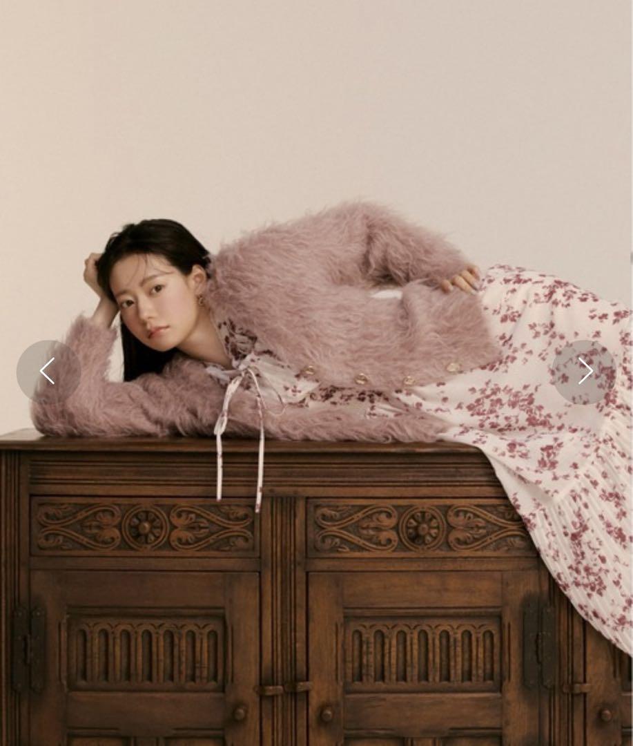 SNIDEL Sustainableプリーツプリントワンピース