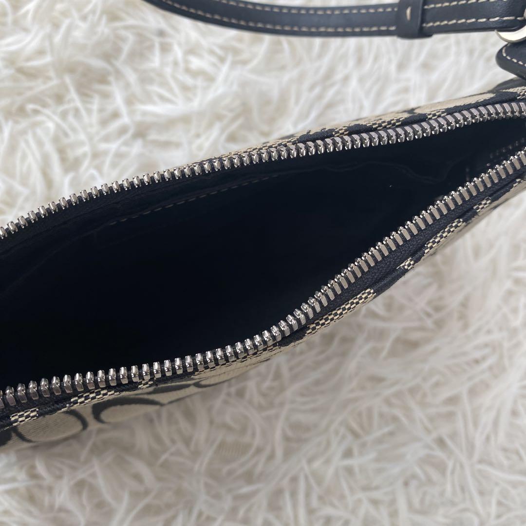 人気　COACH シグネチャー ショルダーバッグ ハンドバッグ　6094 黒