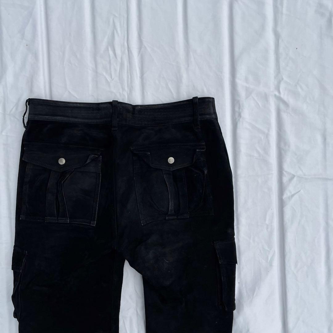 Back bone ホースハイド　黒　ショートパンツ　馬革