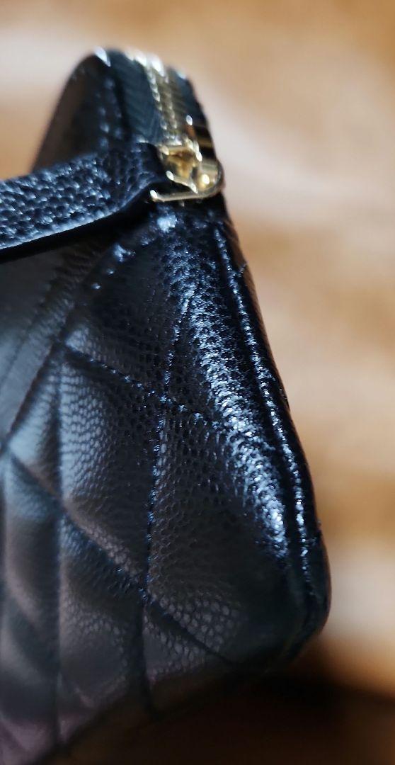 CHANELマトラッセ　クラシックジップコンインパース　フラグメントケース
