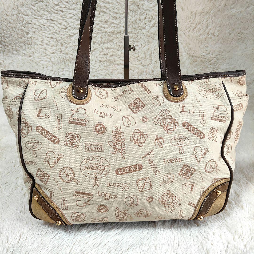 美品✨希少✨スタッズ✨ロゴ多数✨160周年✨LOEWE トートバッグ 肩掛け