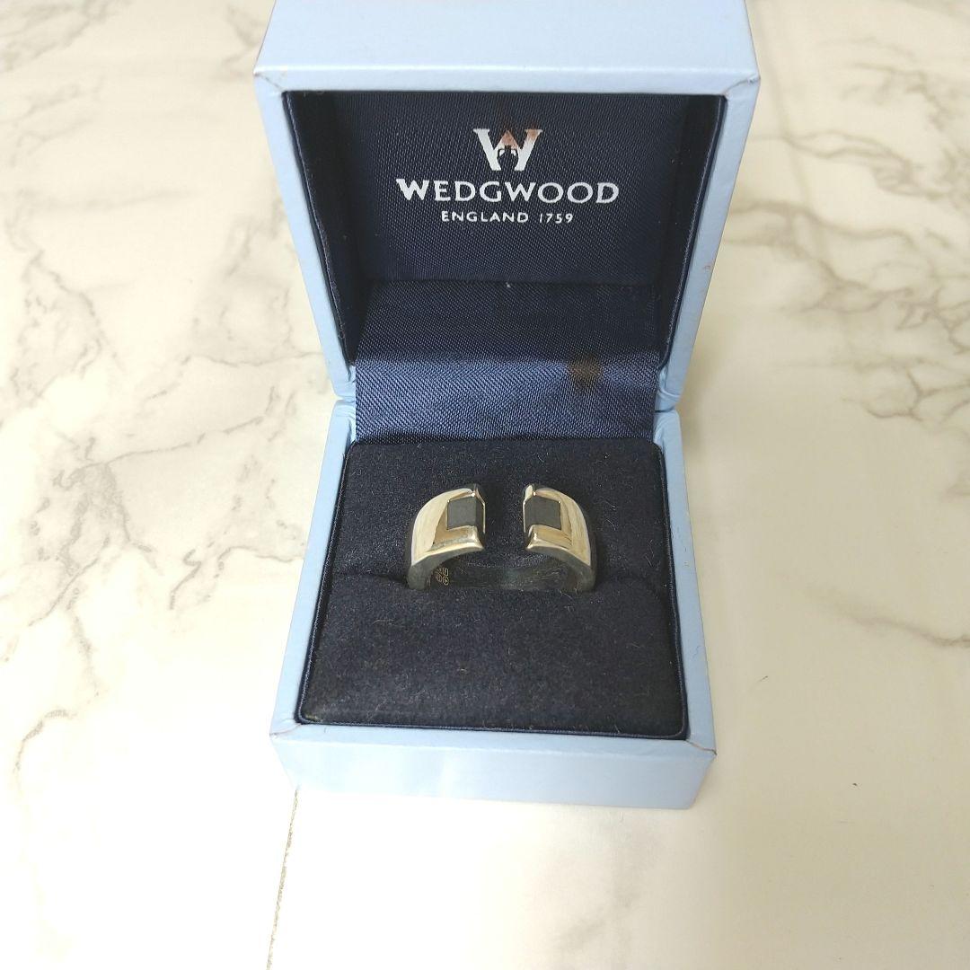 美品 Wedgwood ウェッジウッド シルバー925 リング ワイド 箱付き