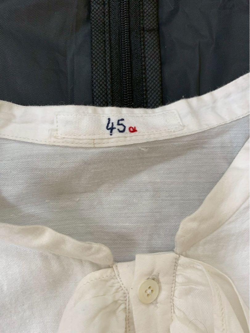 45R フリルブラウス シルク コットン