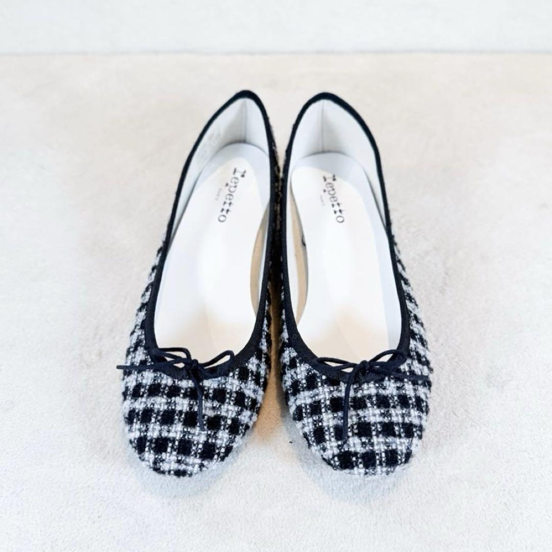 【極美品】repetto レペット サンドリオン バレエシューズ ツイード