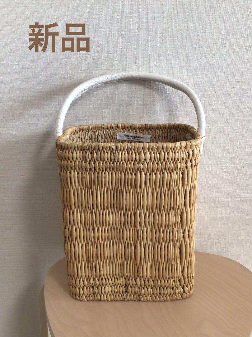 新品未使用品 ファティマ モロッコ カゴバッグ ワンハンドルバッグ