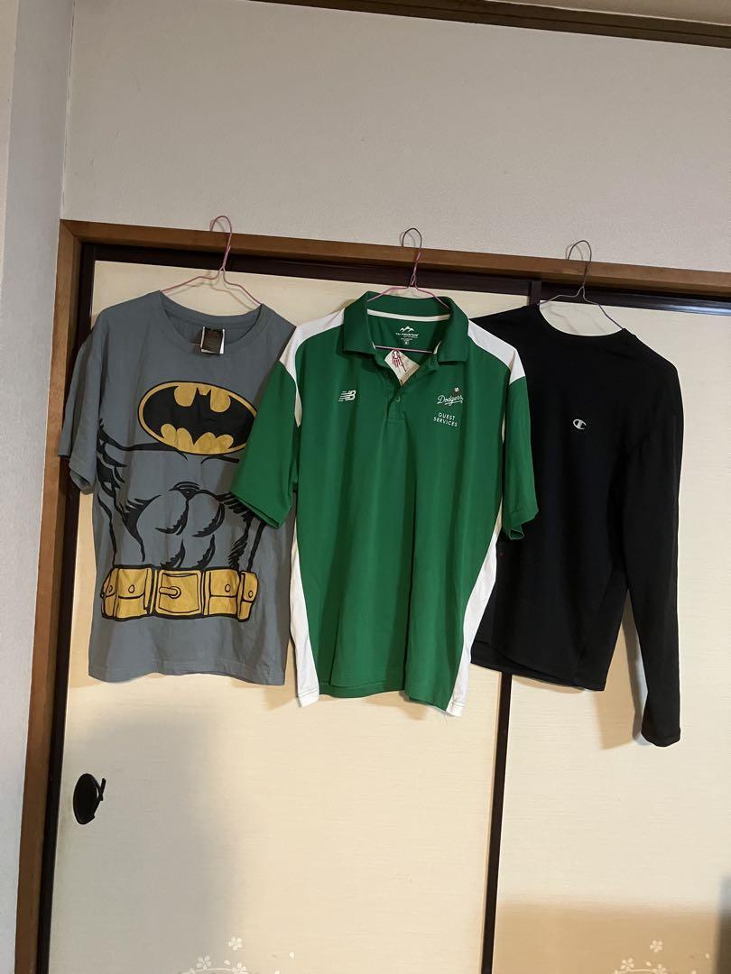 Batman Tシャツ、ドジャースポロ、長袖シャツM size