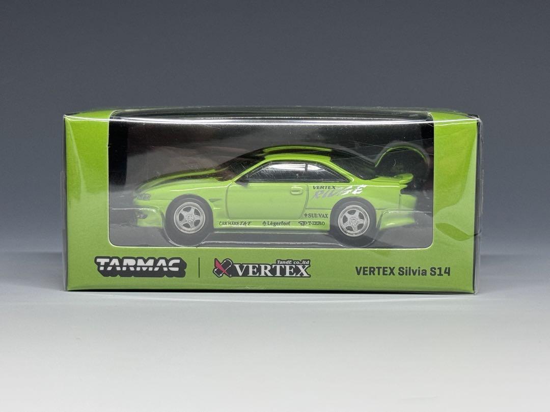 TW 1/64 VERTEX シルビア S14 ライトグリーン ヴェルテックス