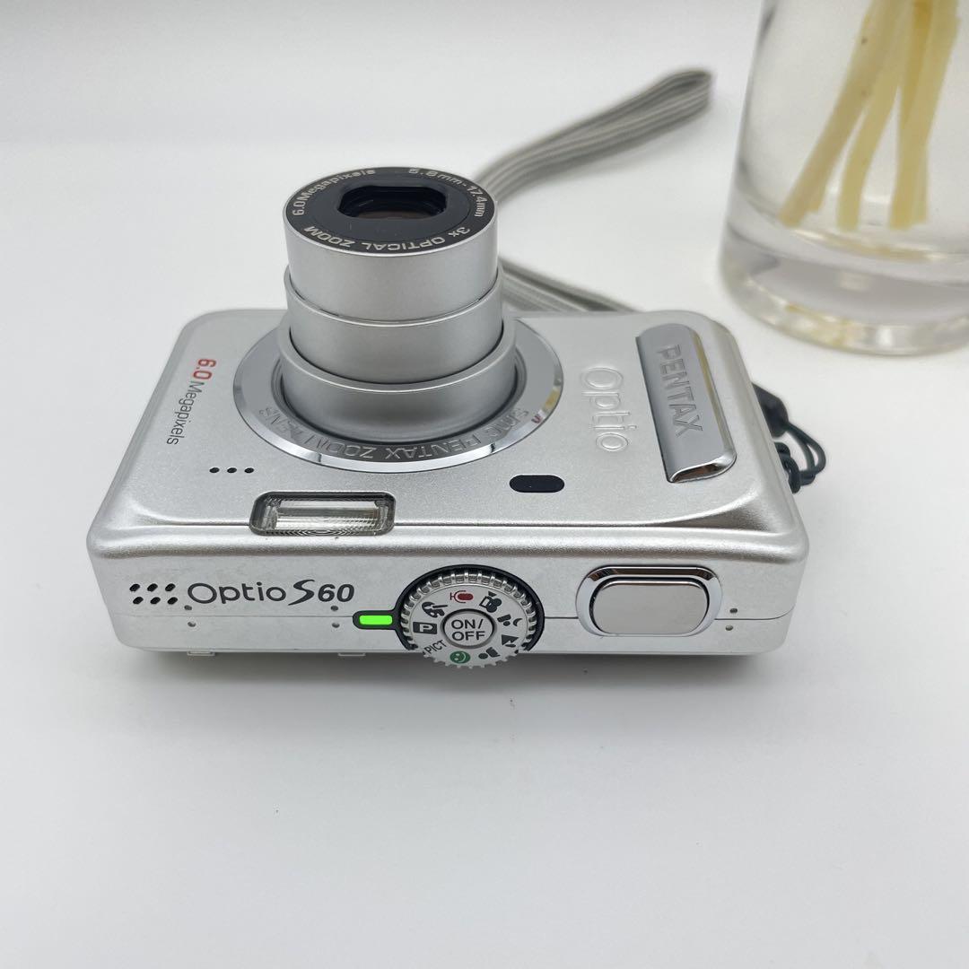美品✨PENTAX Optio s60✨動作確認済 スマホ転送OK 単三電池♪