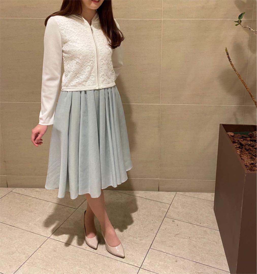 ているので≅ 3 新品 アベニールエトワール♡ミントカラー♡フレアスカート qD7pc-m57030554997 12までお値下げ ドラマティ