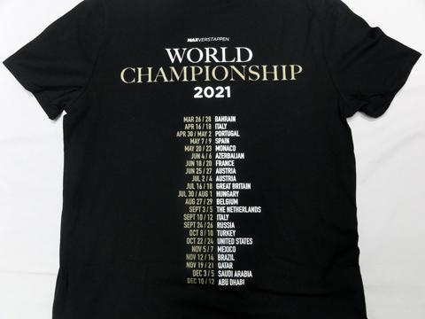 正規品SALE レッドブル ホンダ フェルスタッペン ワールドチャンピオン記念Tシャツ M xaL6b-m57032886863 高品質即納