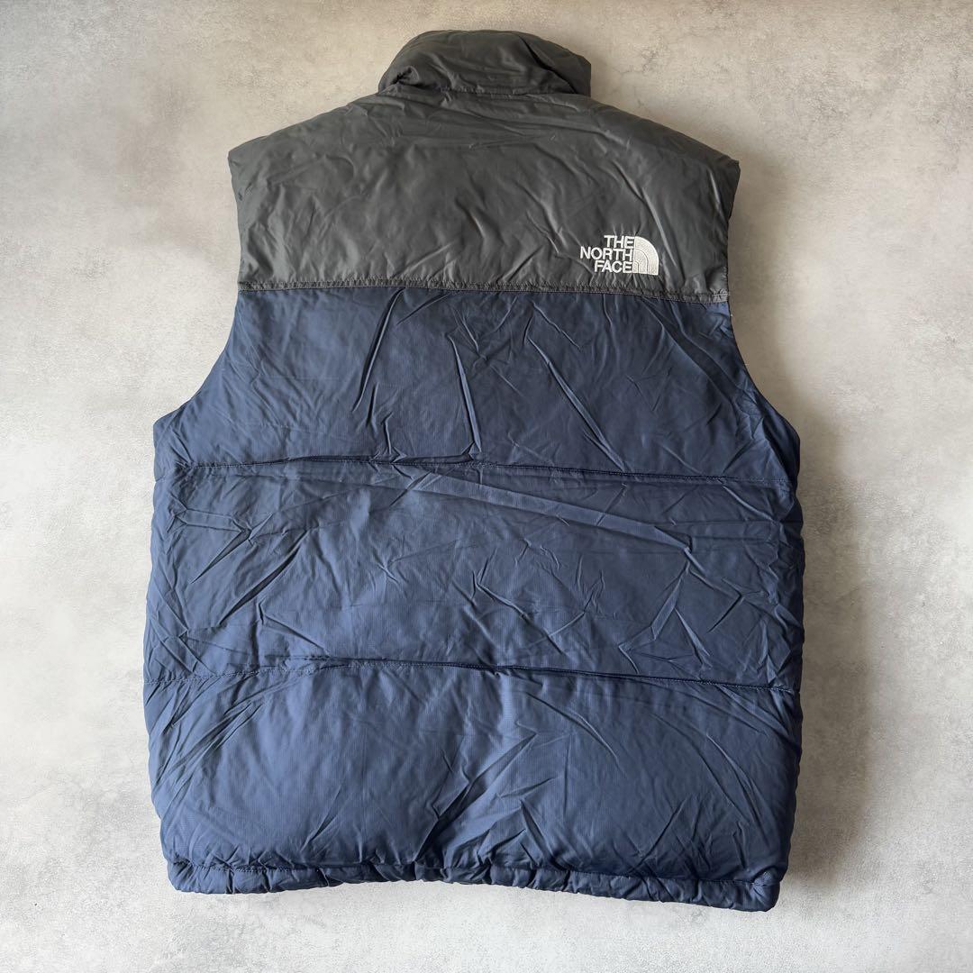 THE NORTH FACE ダウンベスト Lサイズ 古着 ネイビー