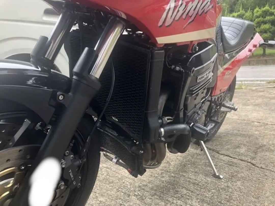 gpz900r ワンオフダウンチューブ ビックラジエーター オイルクーラー