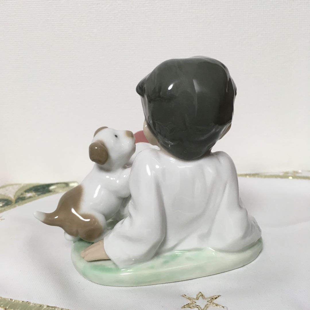 リヤドロ リアドロ 5988 少年 仔犬 美品