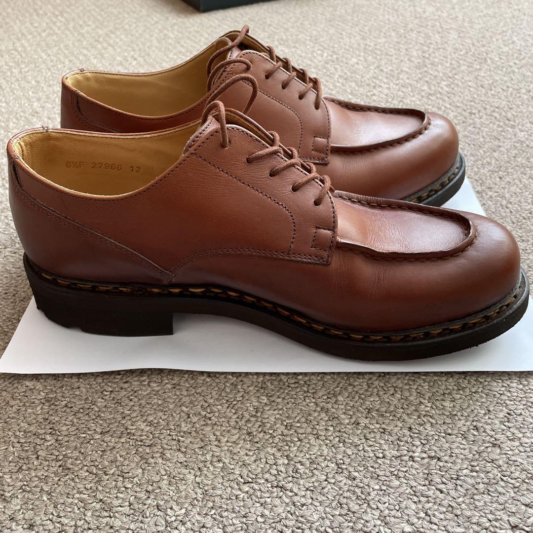 Paraboot CHAMBORD Uチップ ６.5　茶　箱付き