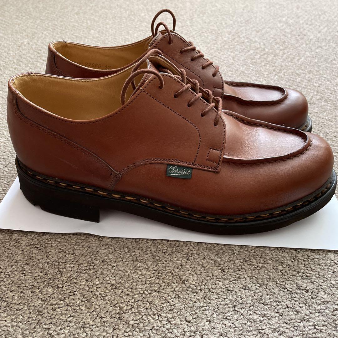 Paraboot CHAMBORD Uチップ ６.5　茶　箱付き