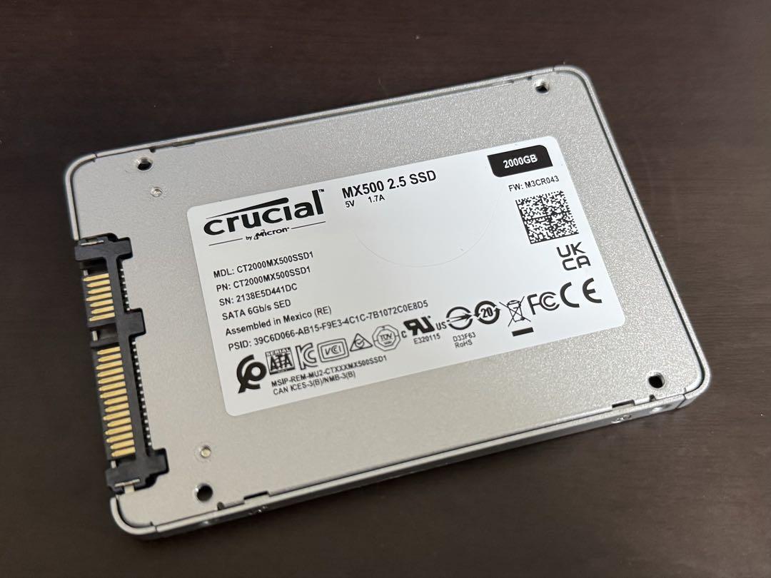 Crucial MX500 SSD 2000GB (2TB)
