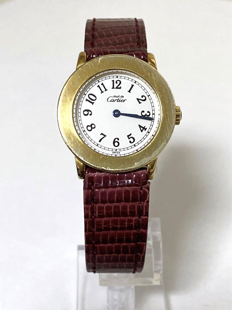 Cartier 腕時計 1801 マストロンド 925 レディース マスト