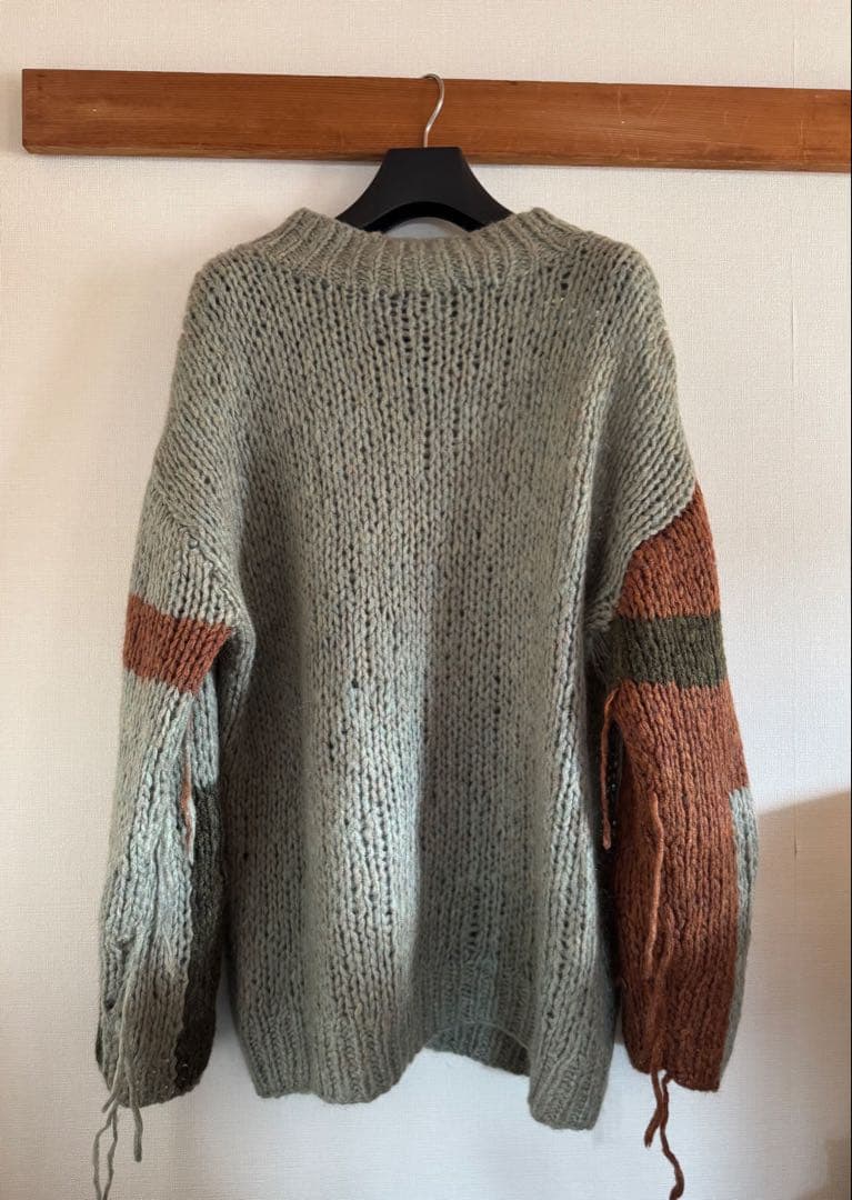 UN アンユーズド モヘアニット フリンジニットL・UNUSED