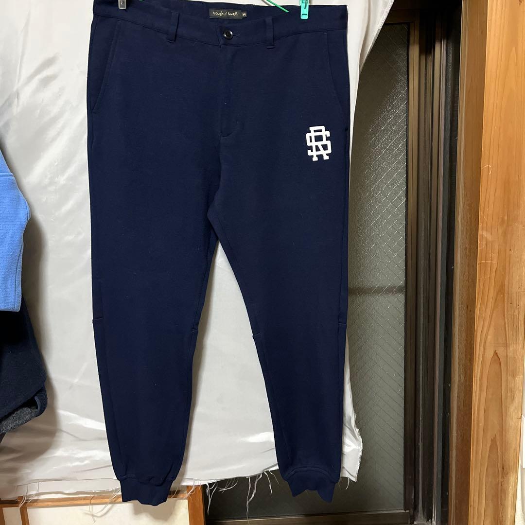 Rough Swell スウェット型パンツ ネイビーM・rough & swell