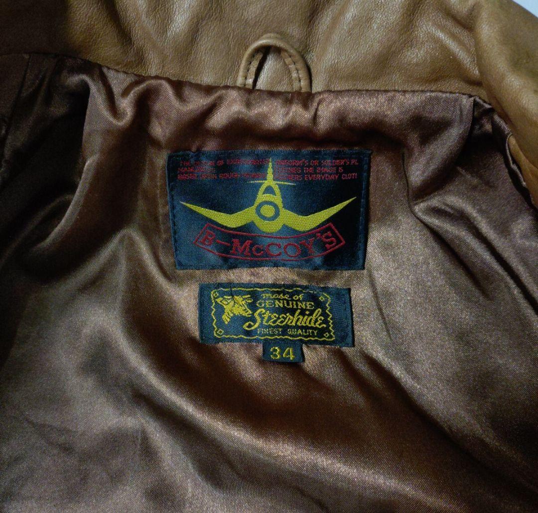B-McCOY’S 革ジャケット　サイズ　34