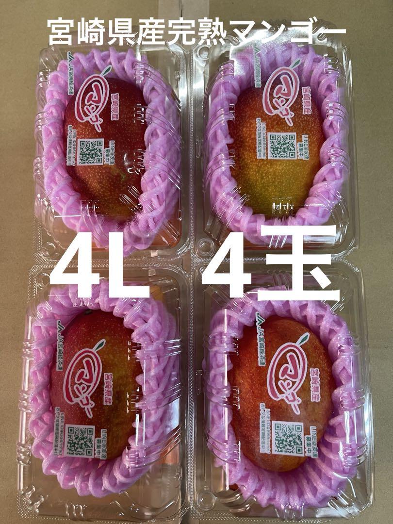 宮崎完熟マンゴー4L 4玉