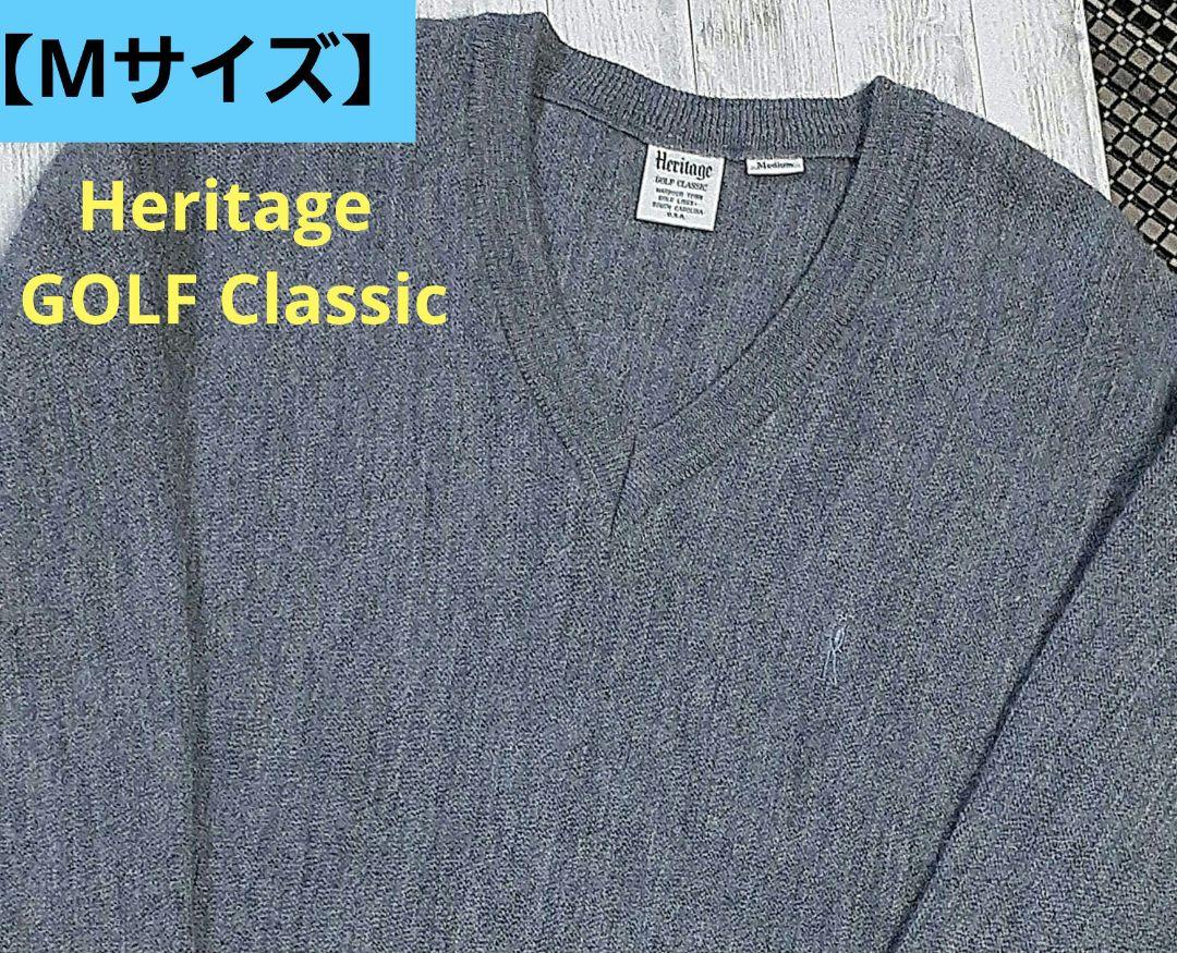 【未使用・自宅保管】Heritage GOLF Classicブイネックセーター
