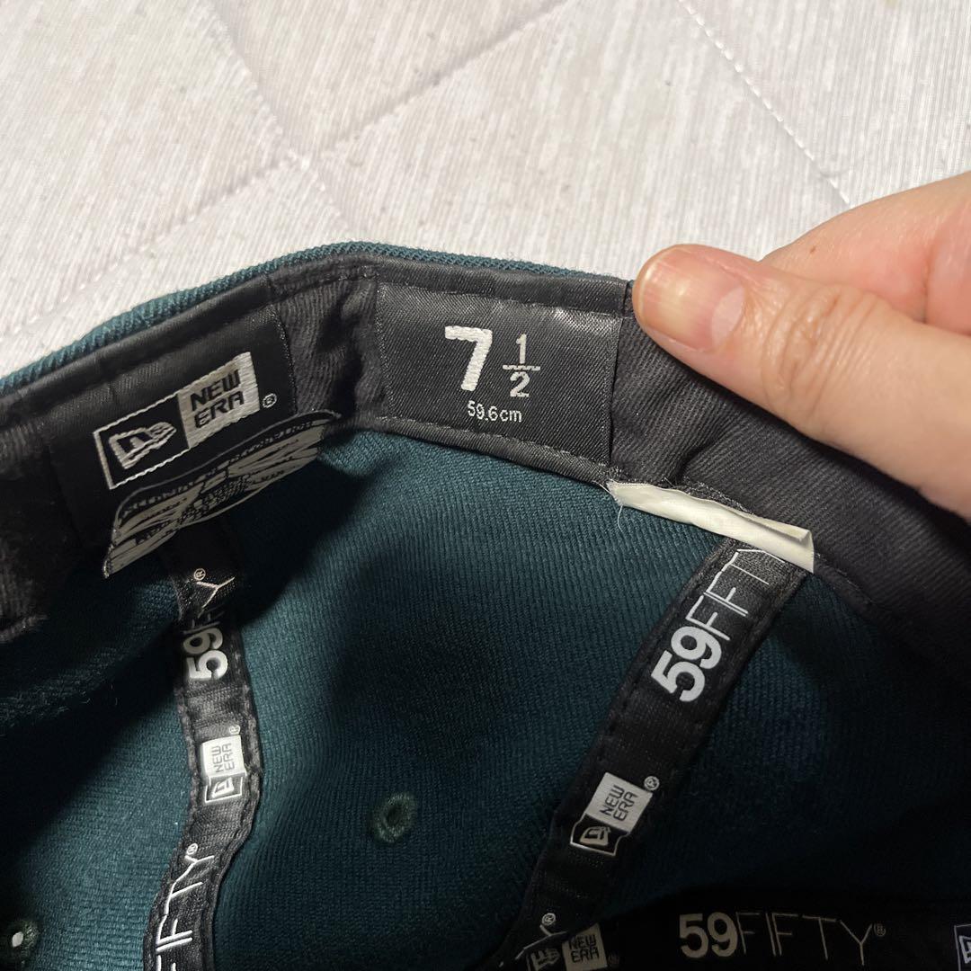 Supreme new era 7 1/2 グリーン